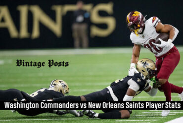 Washington Commanders vs New Orleans Saints Player Stats
