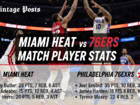 miami heat vs 76ers match player stats