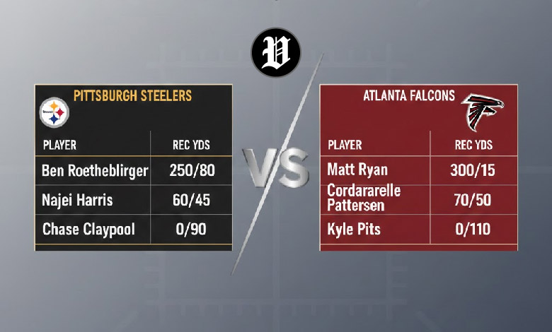 steelers vs atlanta falcons match player stats